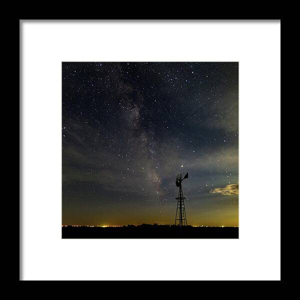 Milky Framed Print featuring the photograph Trego County Milky Way by Jon Friesen