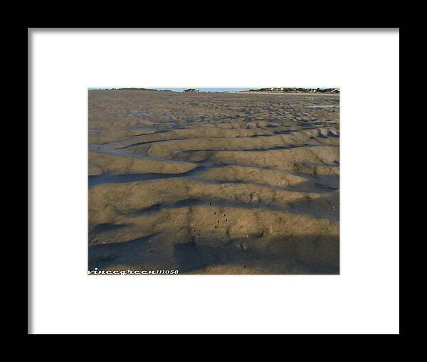 Beach Framed Print featuring the digital art Trekking Alien Terrain by Vincent Green