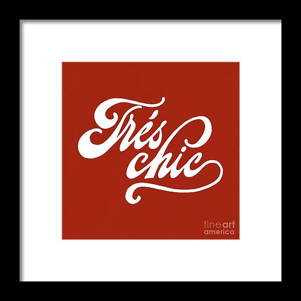 Tres Chic Framed Print featuring the digital art Tres Chic by Susan Garren
