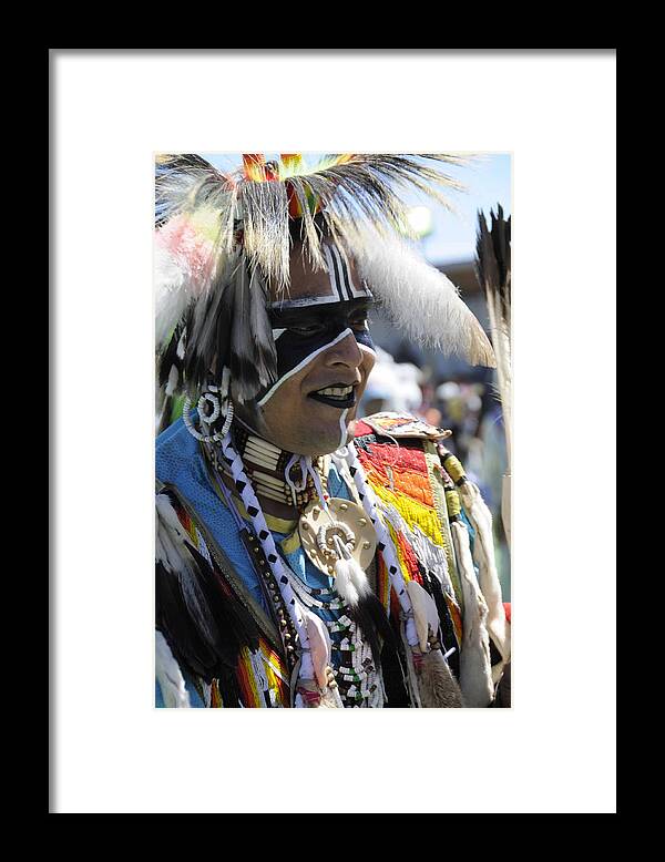 Native Framed Print featuring the photograph Tribal Dancer by Keith Lovejoy