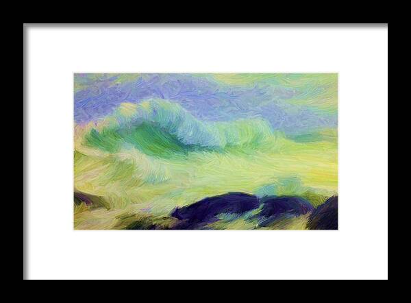Seashore Framed Print featuring the digital art Tribute to Th Gaede by Caito Junqueira