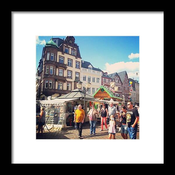 Trier Beer Festival #europe #travel Framed Print by Eva Dobrikova Mobile Prints