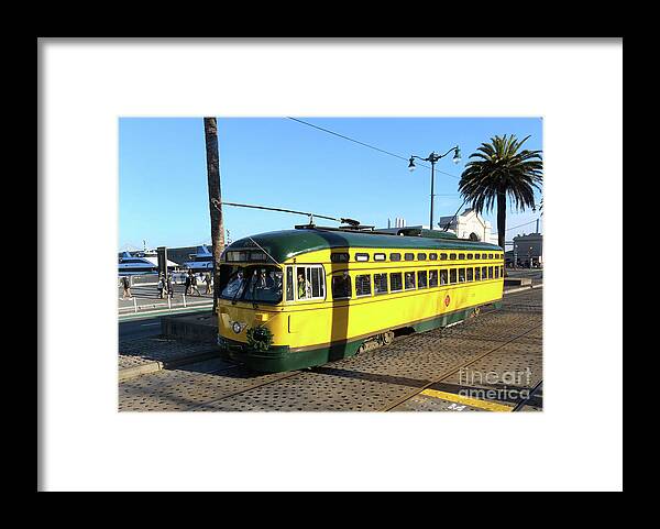 Cable Car Framed Print featuring the photograph Trolley Number 1071 by Steven Spak