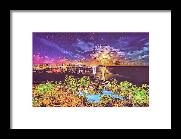 Guam Framed Print featuring the digital art Tropical Dream by Ray Shiu