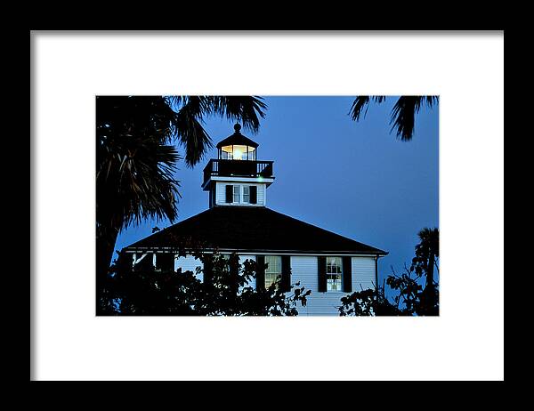 Lighthouse Framed Print featuring the photograph Tropical Evening by Steven Scott