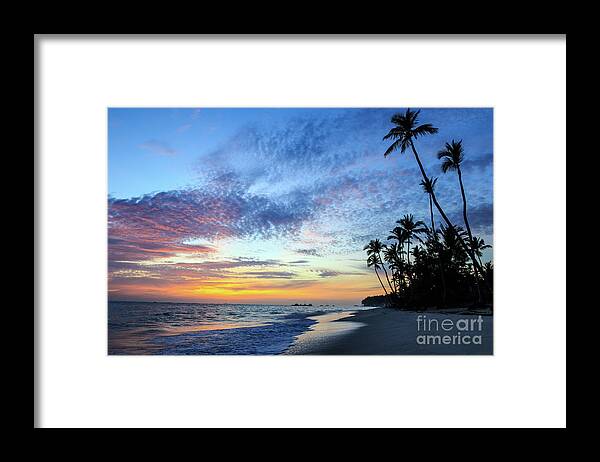 Beach Framed Print featuring the photograph Tropical Island Sunrise by Jennifer Ludlum