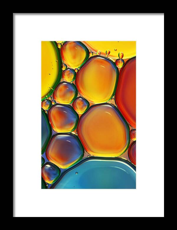 Oil Framed Print featuring the photograph Tropical Oil and Water II by Sharon Johnstone