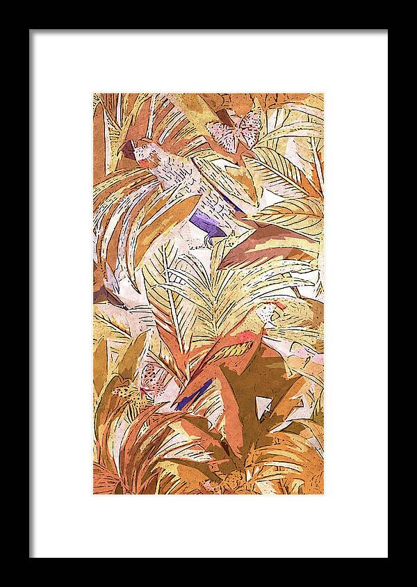 Nature Framed Print featuring the painting Tropicana - 05 by AM FineArtPrints