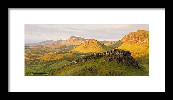 Isle Of Skye Framed Print featuring the photograph Trotternish Summer Panorama by Stephen Taylor