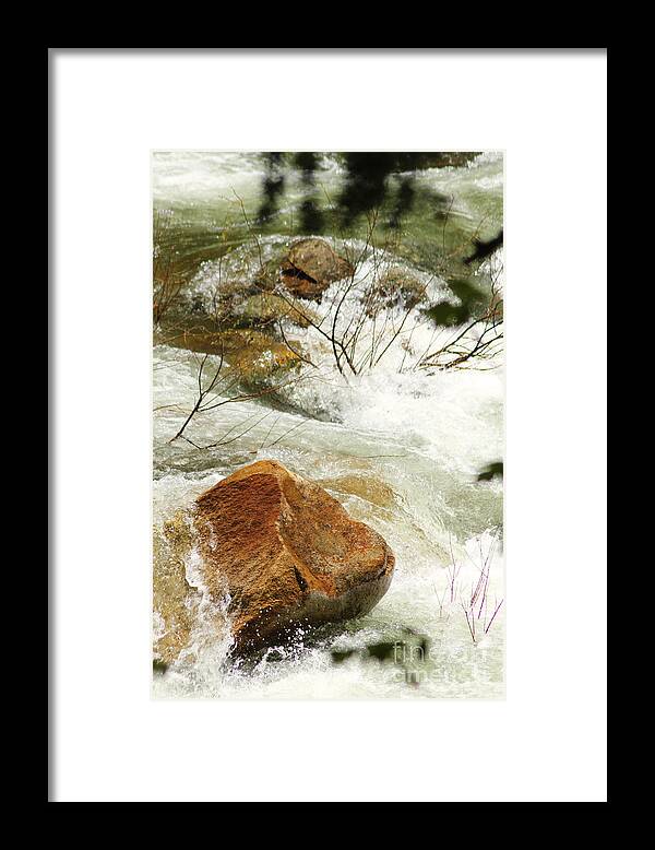 Truckey River California Framed Print featuring the photograph Truckey River by Lori Mellen-Pagliaro