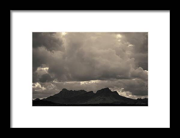 Tucson Framed Print featuring the photograph Tucson V Toned by David Gordon