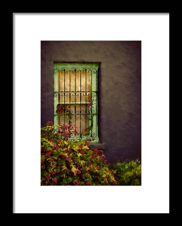 Arizona Framed Print featuring the photograph Tucson's Window by Maria Coulson