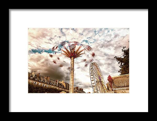 Tuilerie Garden Framed Print featuring the photograph Tuilerie Garden Paris Swings by Alissa Beth Photography