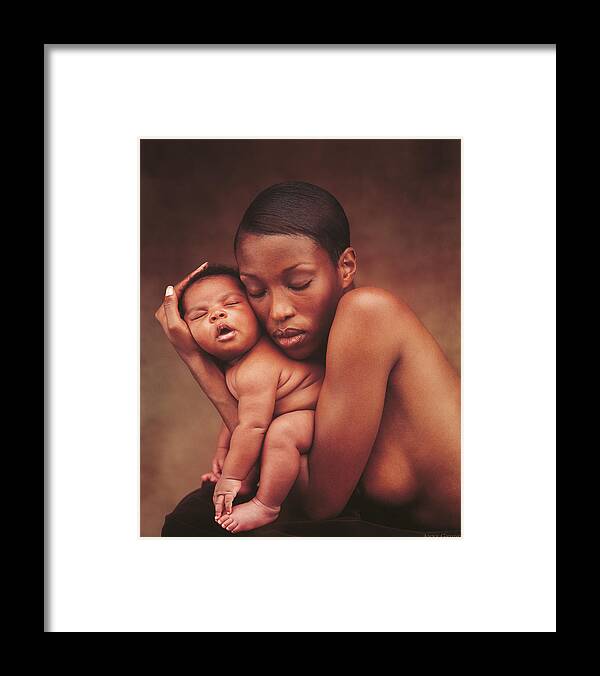 Polaroid Framed Print featuring the photograph Tuli and Nyla by Anne Geddes