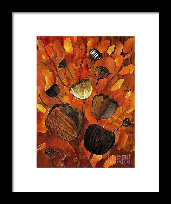 Collage Framed Print featuring the mixed media Tulips and Violins by Sarah Loft