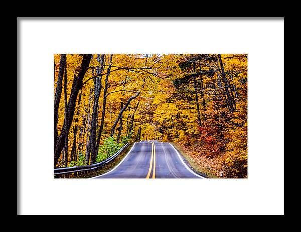 Tunnel Of Trees Framed Print featuring the photograph Tunnel of trees by Joe Holley