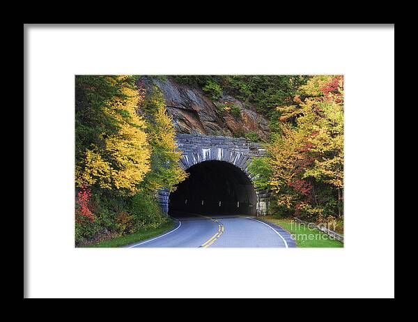 Rough Framed Print featuring the photograph Tunnel on the Blue Ridge Parkway by Jill Lang