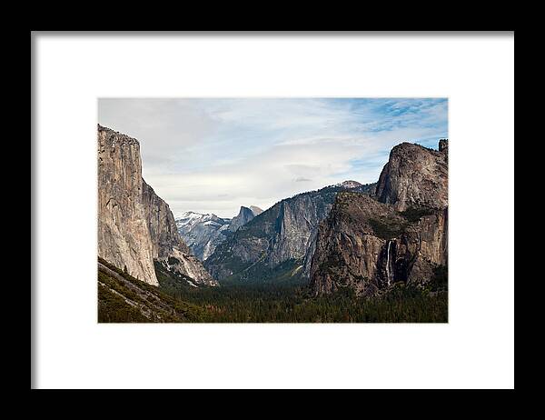 Yosemite Framed Print featuring the photograph Tunnel View Yosemite by Michael Ayers