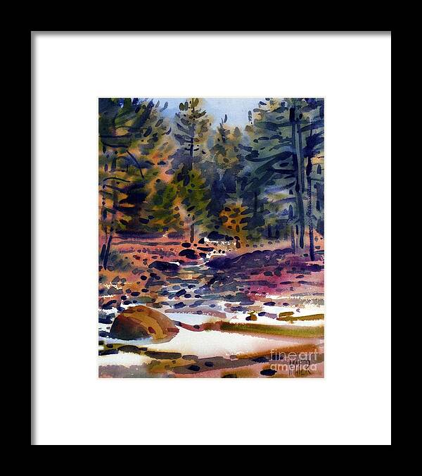 Tuolumne River Framed Print featuring the painting Tuolumne River in October by Donald Maier