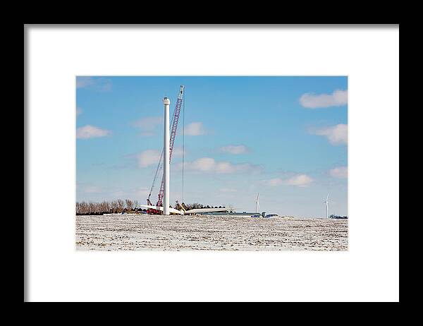 Worthington Framed Print featuring the photograph Turbine Construction by Todd Klassy