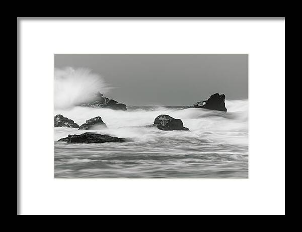 Beach Framed Print featuring the photograph Turbulent Thoughts by Alex Lapidus