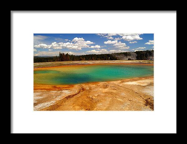 Hot Water Framed Print featuring the photograph Turquoise Pool by Beth Collins