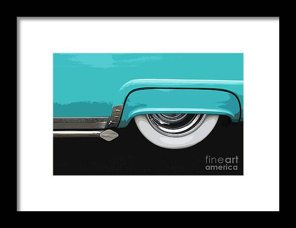 Fender Framed Print featuring the photograph Turquoise Skirt by Dennis Hedberg