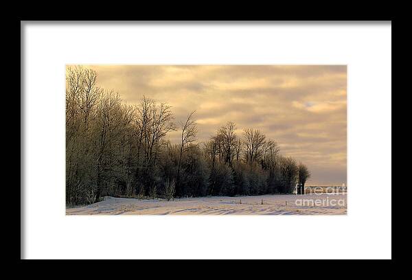 Golden Sky Framed Print featuring the photograph Twilight by Elfriede Fulda