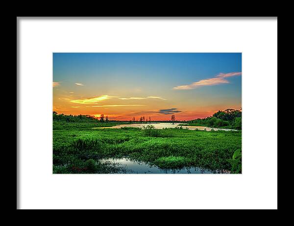 Sunset Framed Print featuring the photograph Twilights Arrival by Marvin Spates