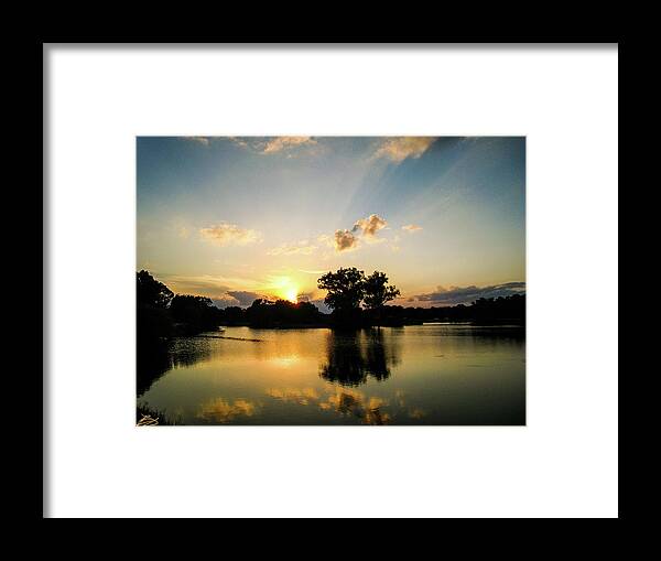 Sunset Framed Print featuring the photograph Twin Sunset by Bradley Dever