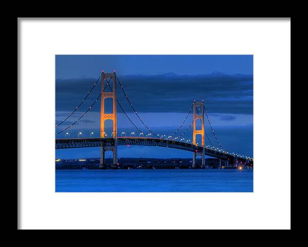 Mackinac Framed Print featuring the photograph Twin Towers of Northern Michigan by Twenty Two North Photography