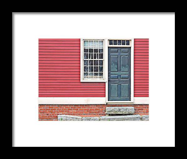Door Framed Print featuring the photograph Two Candles by Marcia Lee Jones