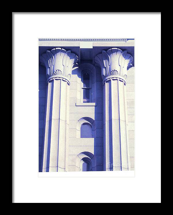 Columns Framed Print featuring the photograph Two Columns by Frances Ann Hattier