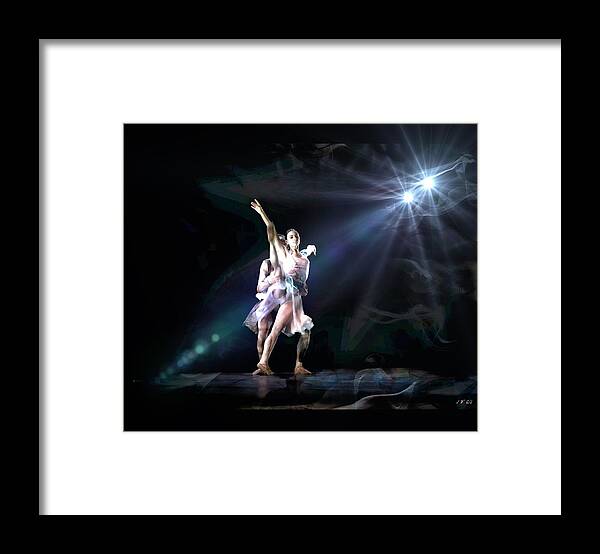 Ballet Framed Print featuring the photograph Two Dancers by Jean Francois Gil