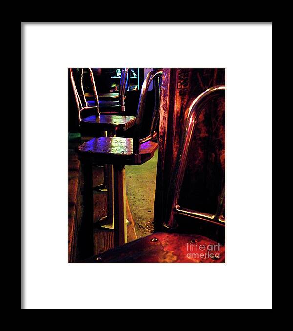 Texas Bar Framed Print featuring the photograph Two fifteen AM by Joe Pratt