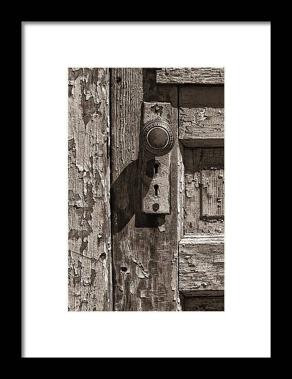 Lock Framed Print featuring the photograph Two Locks Are Better Than One by Dick Pratt