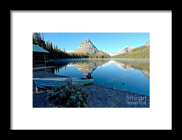  Framed Print featuring the photograph Two Medicine Boat 4 by Adam Jewell