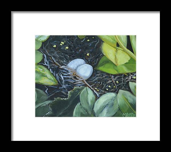Eggs Framed Print featuring the painting Two Peas in a Pod by Melissa Torres