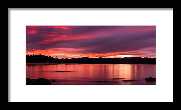 Boydtown Framed Print featuring the photograph Twofold Bay Sunset by Racheal Christian