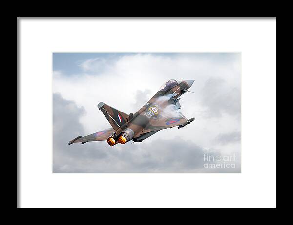 Eurofighter Framed Print featuring the digital art Typhoon Tribute by Airpower Art