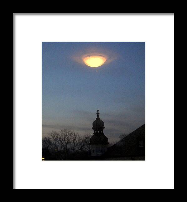  Framed Print featuring the photograph UFO in Krakow 8 3 11 by Ted Hebbler