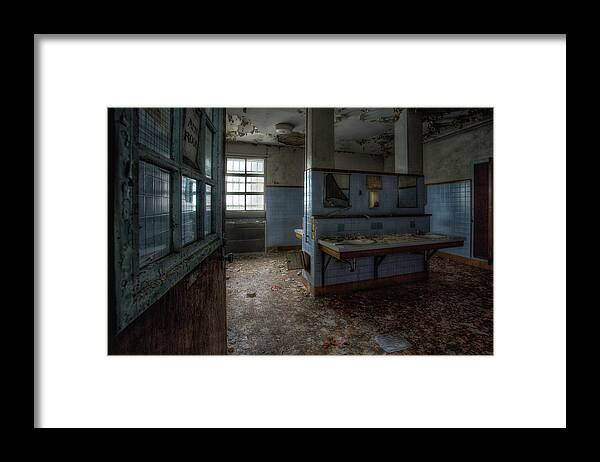 Aj Photographic Art Framed Print featuring the photograph Un-Rest Room by John Hoey
