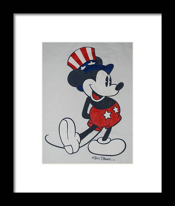 Mickey Mouse Framed Print featuring the photograph Uncle Mickey by Rob Hans
