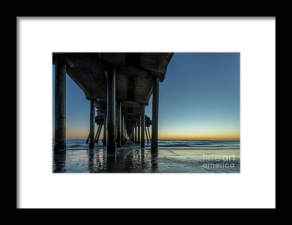 Beach Framed Print featuring the photograph Under The Pier by Paul Quinn