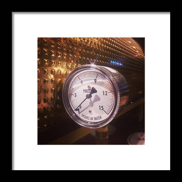 Probat Framed Print featuring the photograph Under Pressure #coffee #cafe by Carlos Alkmin