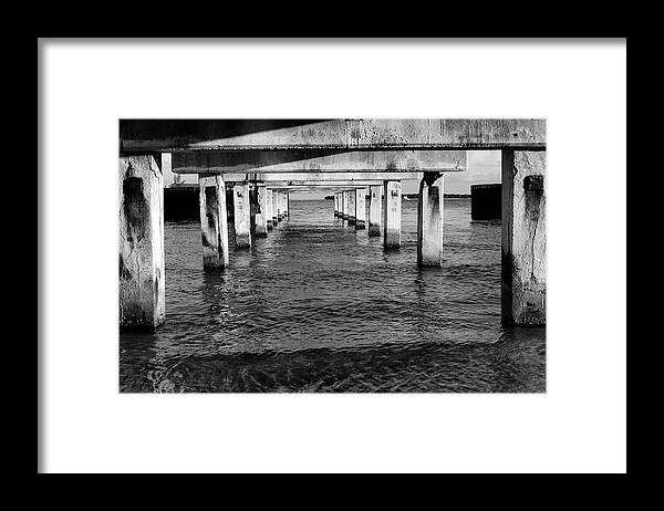 Photo For Sale Framed Print featuring the photograph Under the Boca Pier by Robert Wilder Jr