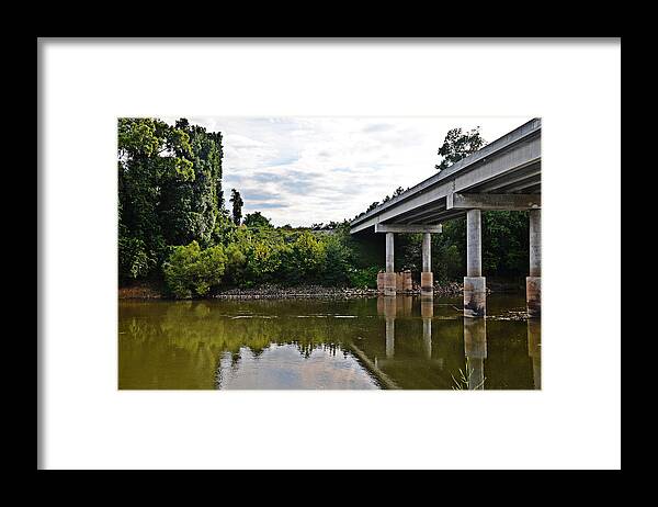 Bridge Framed Print featuring the photograph Under the Bridge by Linda Brown