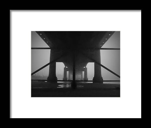 Bridge Framed Print featuring the photograph Under the Old Sakonnet River Bridge by David Gordon