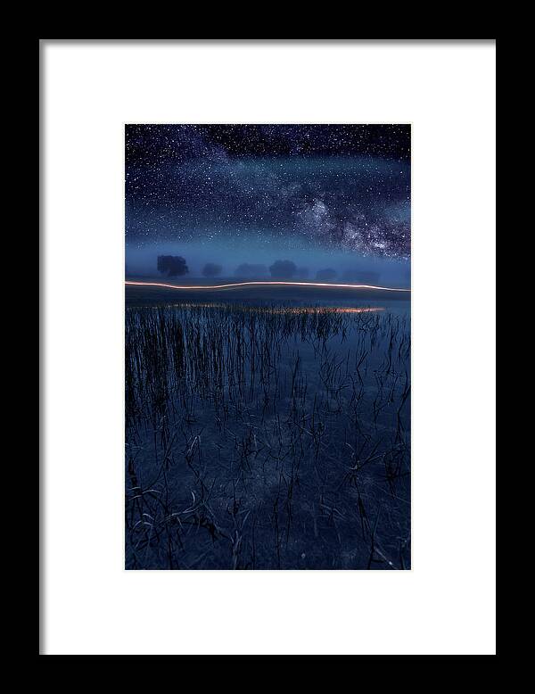 Night Framed Print featuring the photograph Under the shadows by Jorge Maia