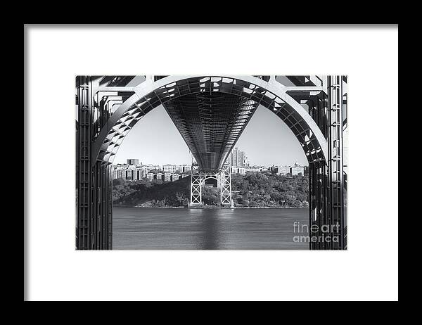 Clarence Holmes Framed Print featuring the photograph Underneath the George Washington Bridge III by Clarence Holmes